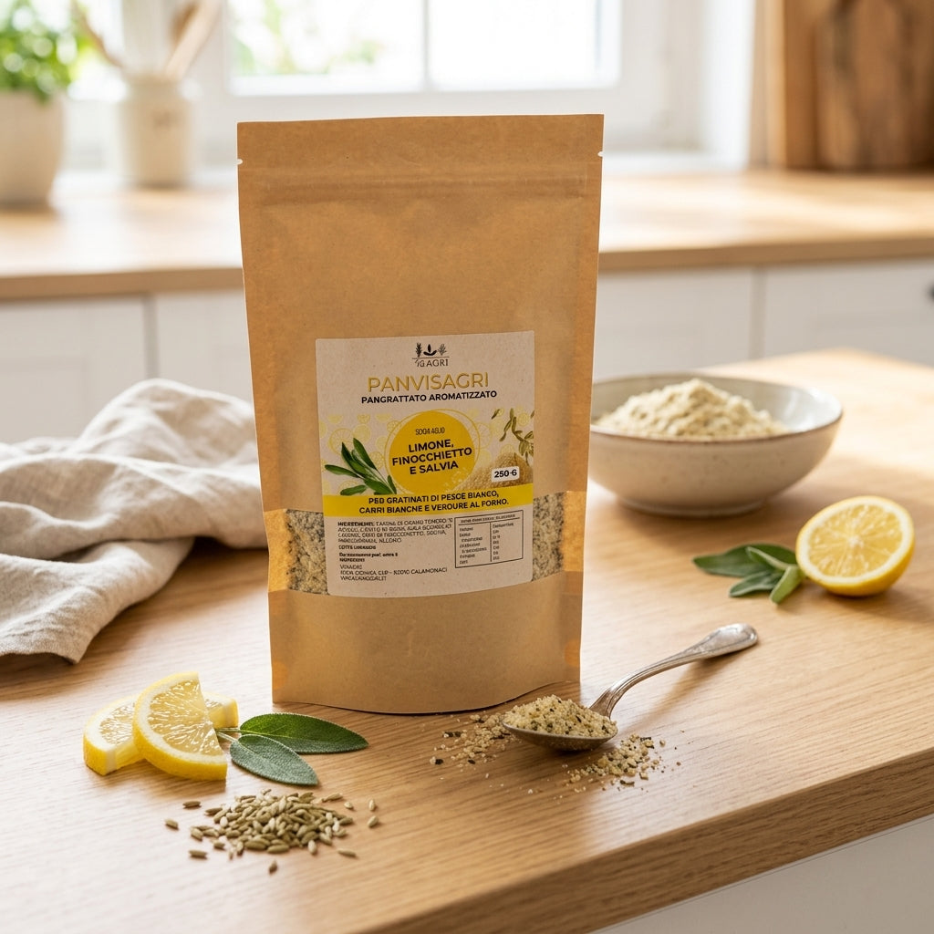 Panvisagri Limone, Finocchietto e Salvia – 250g SENZA AGLIO