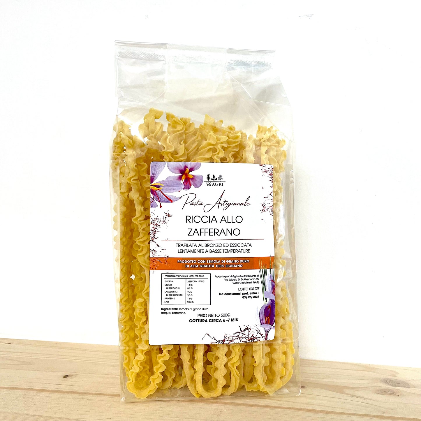 Pasta Riccia allo Zafferano - 500g