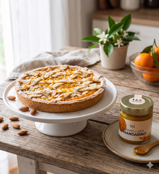 🥧 Crostata Morbida al Mandarino e Mandorle