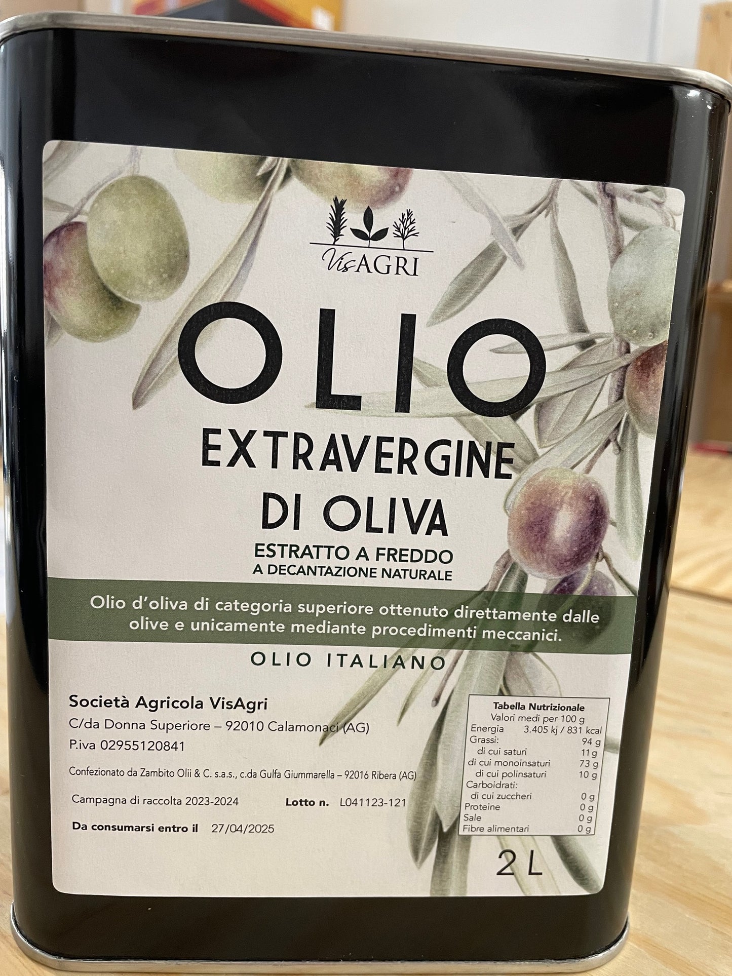 Olio Extravergine di Oliva 2L