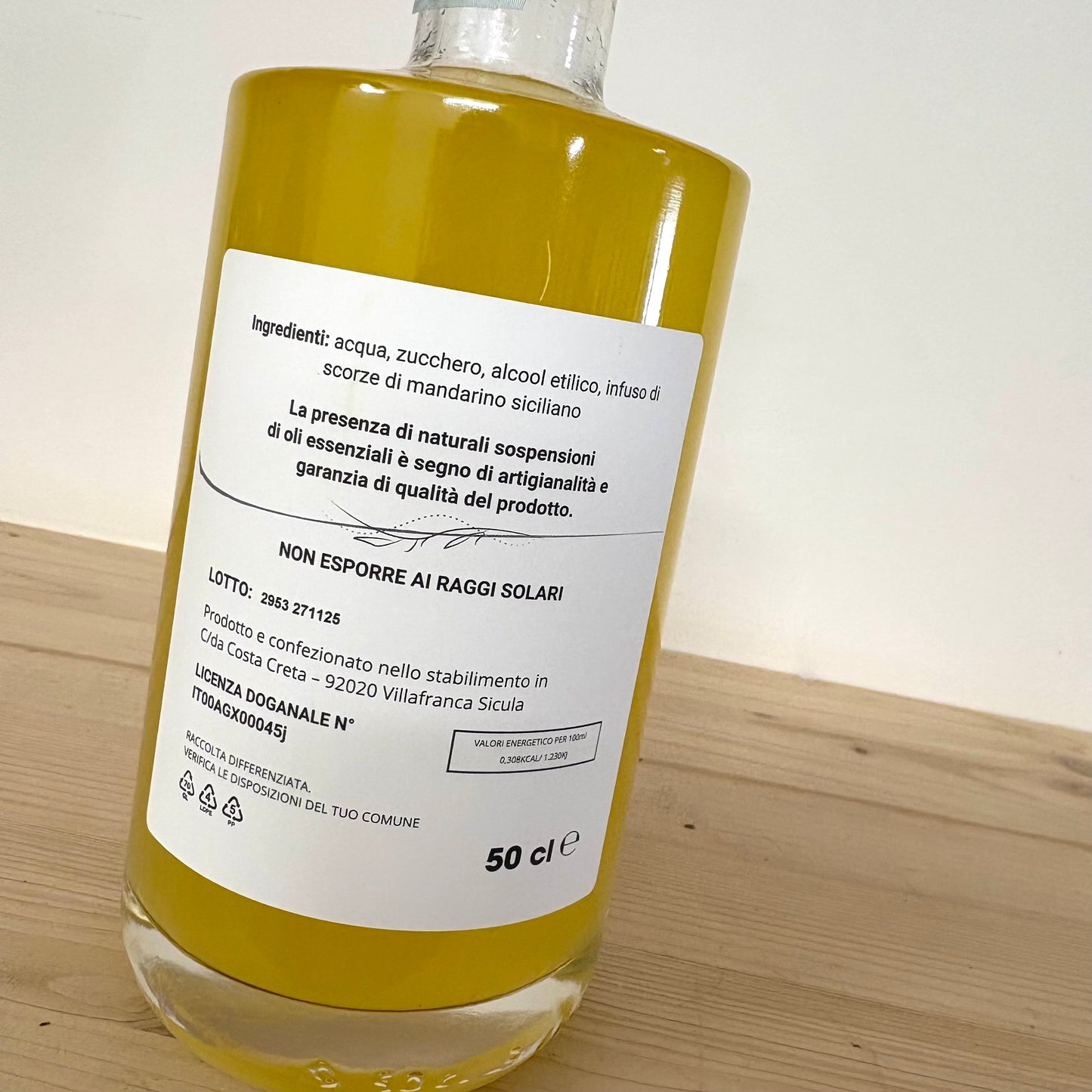 Mandarèa – Liquore artigianale al mandarino