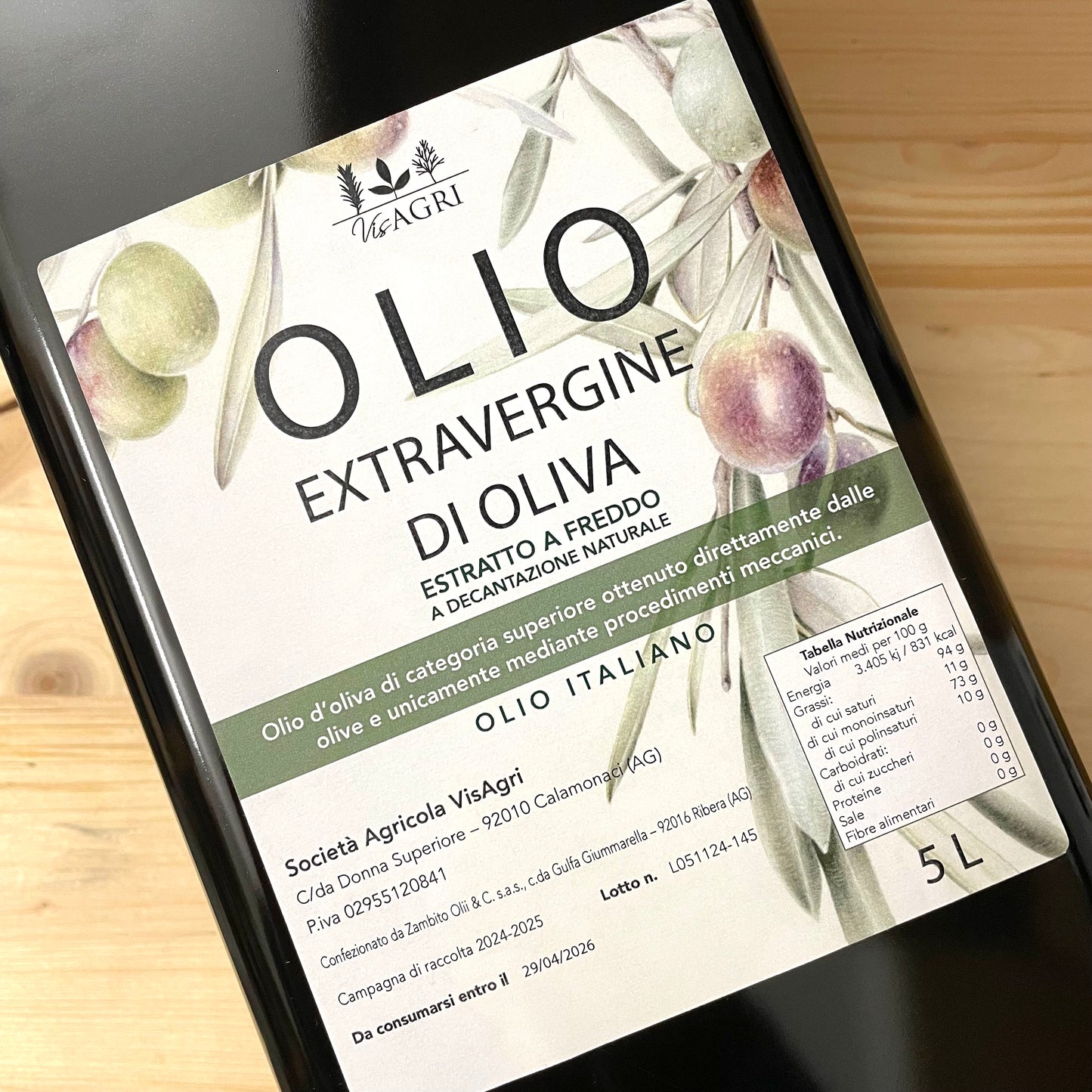 Olio Extravergine di Oliva 5L
