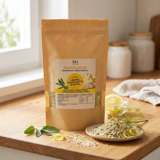 Panvisagri Limone, Finocchietto e Salvia – 250g SENZA AGLIO