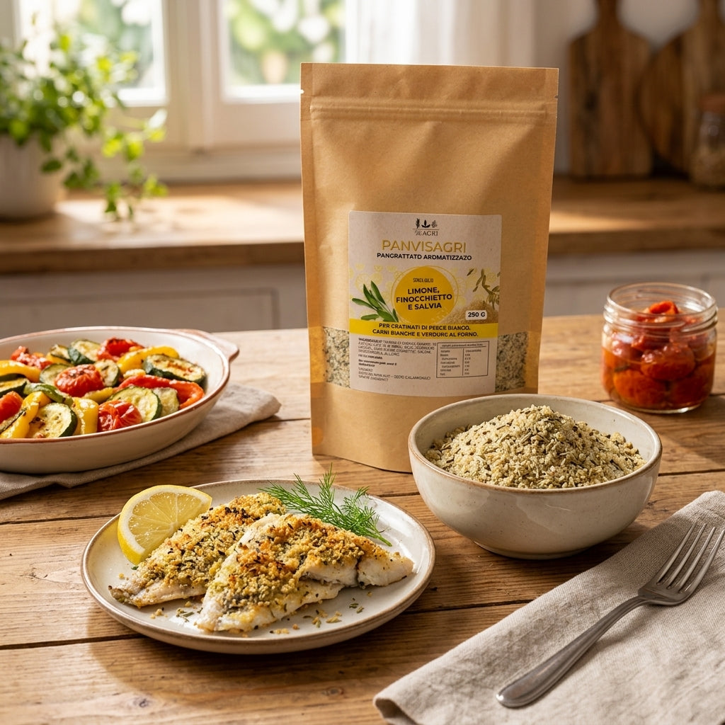 Panvisagri Limone, Finocchietto e Salvia – 250g SENZA AGLIO