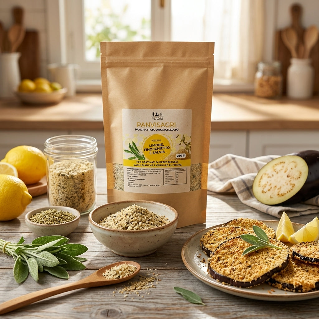 Panvisagri Limone, Finocchietto e Salvia – 250g SENZA AGLIO