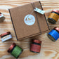 summer box barattoli su legno con scatola